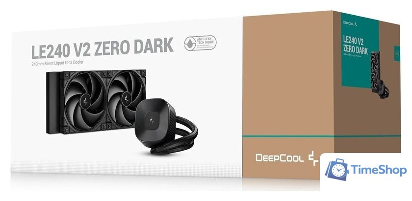 Система жидкостного охлаждения для процессора DeepCool LE240 V2 Zero Dark R-LE240ZERO-BKLNMD-G-1 - Изображение №6 — Интернет-магазин Time-Shop