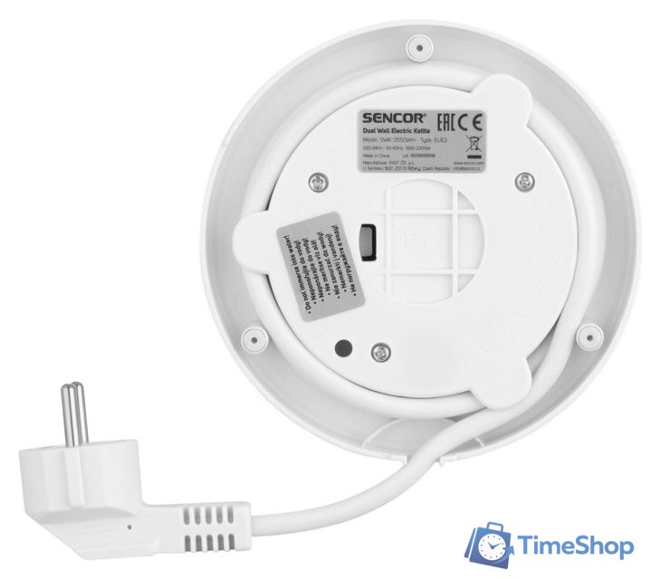 Электрический чайник Sencor SWK 0550WH - Изображение №9 — Интернет-магазин Time-Shop