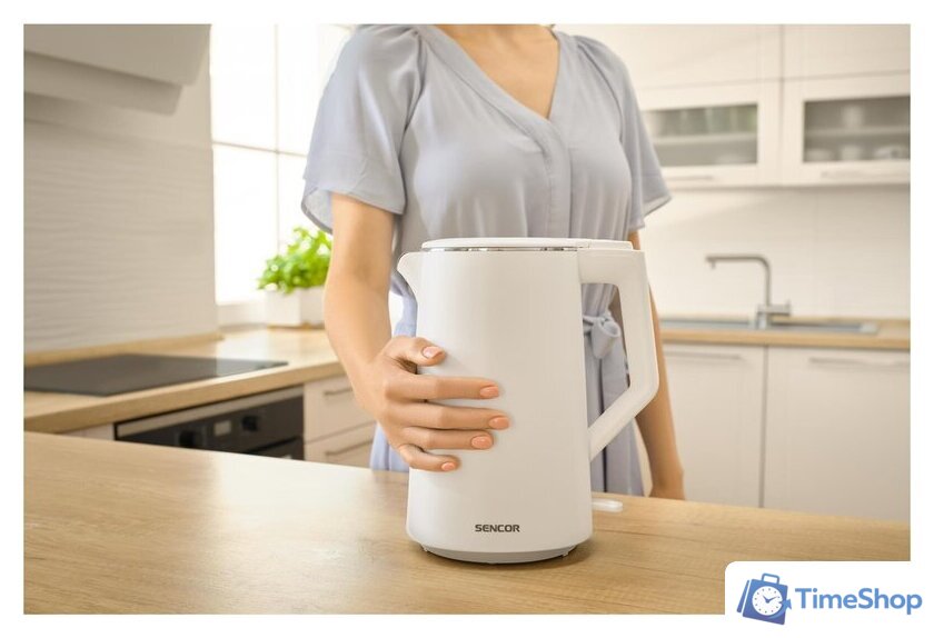 Электрический чайник Sencor SWK 0550WH - Изображение №13 — Интернет-магазин Time-Shop