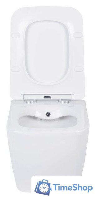 Унитаз подвесной Roxen Cube bidet в комплекте с инсталляцией StounFix Dual Fresh 6 в 1 968472 (кнопка: брашированное золото) - Изображение №6 — Интернет-магазин Time-Shop