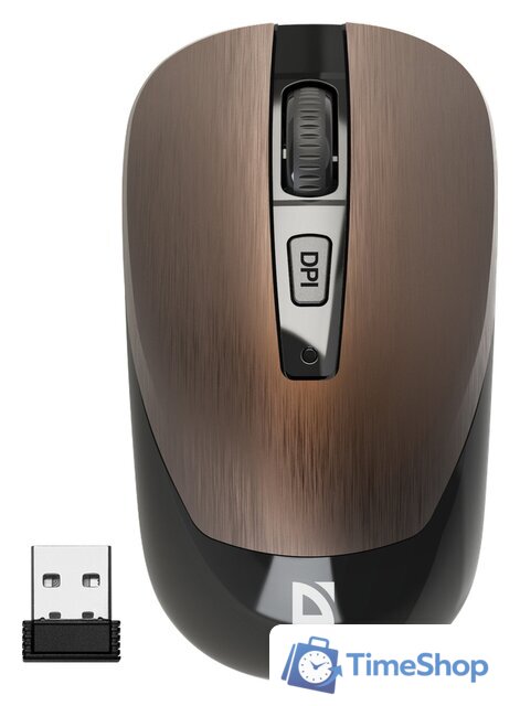 Мышь Defender Wave MM-995 (бронза) - Изображение №1 — Интернет-магазин Time-Shop