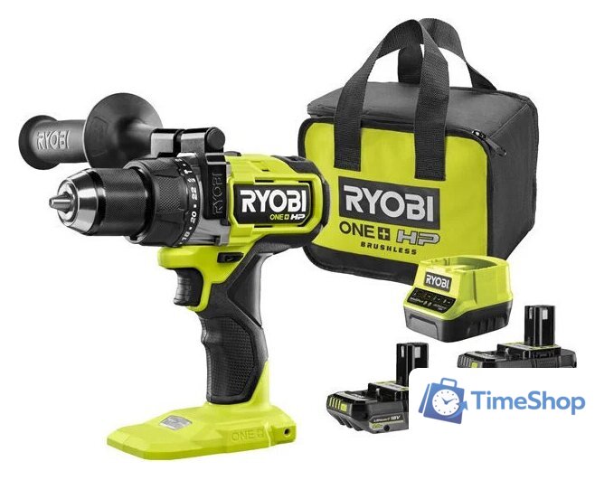 Ударная дрель-шуруповерт Ryobi RPD18X-242S 5133005283 (с 2-мя АКБ 2 Ач+4 Ач, сумка) - Изображение №1 — Интернет-магазин Time-Shop