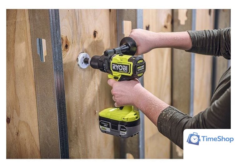 Ударная дрель-шуруповерт Ryobi RPD18X-242S 5133005283 (с 2-мя АКБ 2 Ач+4 Ач, сумка) - Изображение №5 — Интернет-магазин Time-Shop