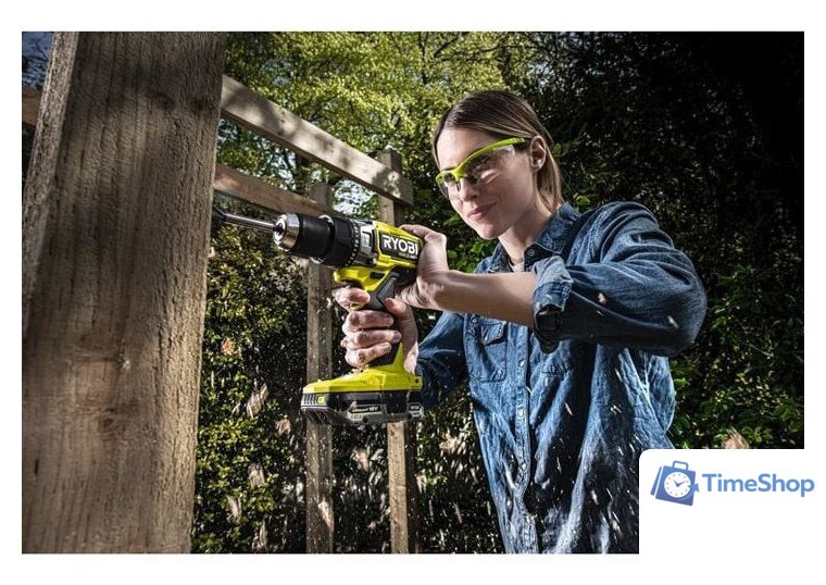 Ударная дрель-шуруповерт Ryobi RPD18X-242S 5133005283 (с 2-мя АКБ 2 Ач+4 Ач, сумка) - Изображение №6 — Интернет-магазин Time-Shop