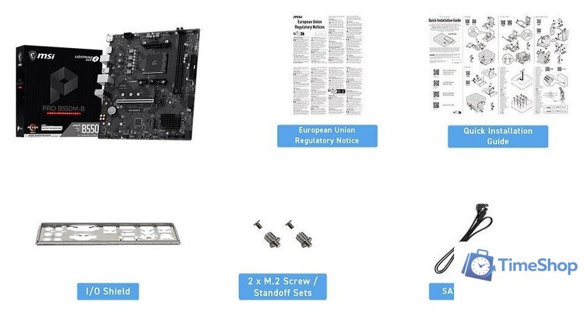 Материнская плата MSI Pro B550M-B - Изображение №6 — Интернет-магазин Time-Shop