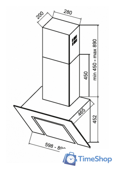 Кухонная вытяжка KUPPERSBERG F 660 W - Изображение №2 — Интернет-магазин Time-Shop
