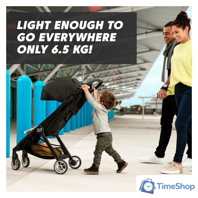 Коляска прогулочная «книга» Baby Jogger City Tour 2 (pitch black) - Изображение №3 — Интернет-магазин Time-Shop