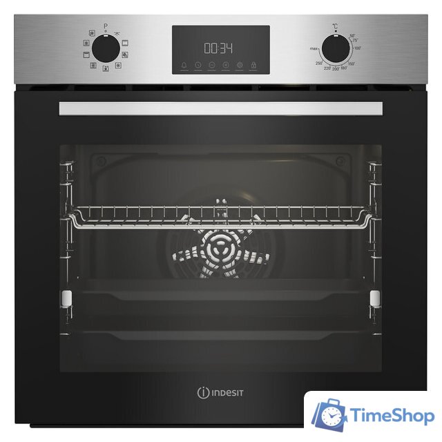 Электрический духовой шкаф Indesit IFE 3841 J IX - Изображение №1 — Интернет-магазин Time-Shop