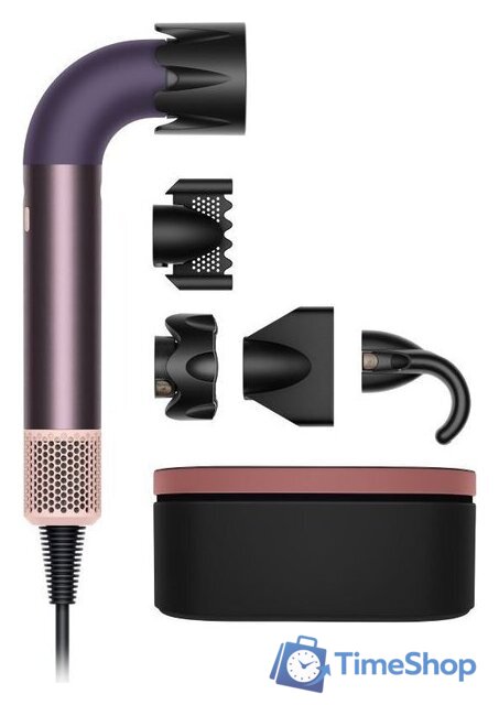 Фен Dyson HD17 Supersonic r Straight+Wavy (с переходником на евровилку, яшмовая слива) - Изображение №1 — Интернет-магазин Time-Shop