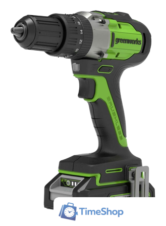 Ударная дрель-шуруповерт Greenworks GD24DD60K2 3704107UA (с 1-им АКБ) - Изображение №1 — Интернет-магазин Time-Shop