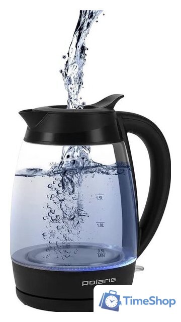 Электрический чайник Polaris PWK 2006CGL (черный) - Изображение №1 — Интернет-магазин Time-Shop