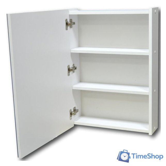  Гамма Шкаф с зеркалом 03-50 (белый) - Изображение №3 — Интернет-магазин Time-Shop