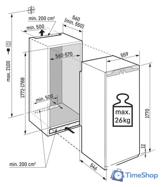 Однокамерный холодильник Liebherr IRe 5100 Pure - Изображение №13 — Интернет-магазин Time-Shop