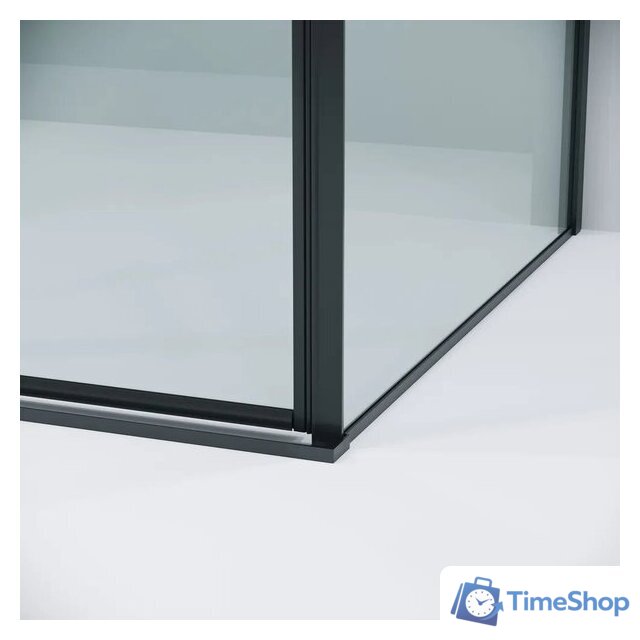 Душевой уголок Grossman Galaxy 120х100х195 120.K33.01.1210.21.00 (черный матовый/прозрачное стекло) - Изображение №4 — Интернет-магазин Time-Shop
