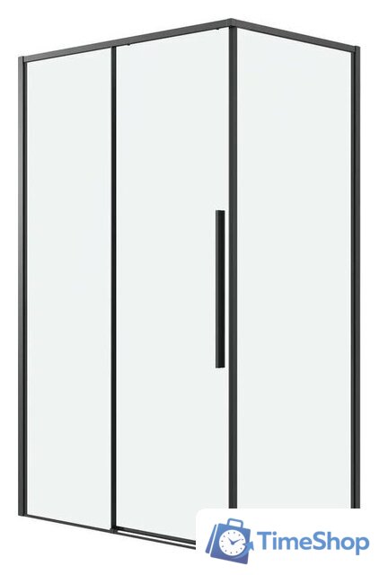 Душевой уголок Grossman Galaxy 120х100х195 120.K33.01.1210.21.00 (черный матовый/прозрачное стекло) - Изображение №1 — Интернет-магазин Time-Shop