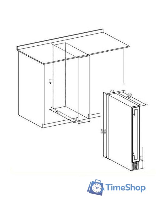 Винный шкаф MAUNFELD MBWC-20S7 - Изображение №2 — Интернет-магазин Time-Shop