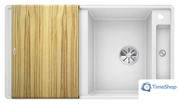 Кухонная мойка Blanco Axia III 5 S-F 523228 (белый, деревянная доска) - Изображение №1 — Интернет-магазин Time-Shop