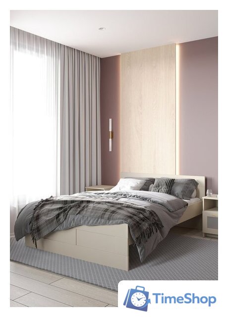 Кровать Mio Tesoro Нави 160x200 2.15.04.060.19 (кашемир) - Изображение №3 — Интернет-магазин Time-Shop