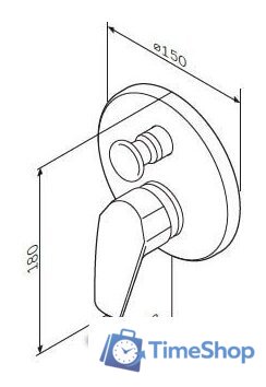 Смеситель без скрытого механизма AM.PM Gem F9085000 - Изображение №3 — Интернет-магазин Time-Shop