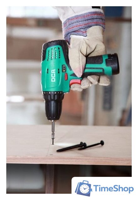 Дрель-шуруповерт DCA ADJZ10-10 (с 2-мя АКБ, кейс) - Изображение №6 — Интернет-магазин Time-Shop