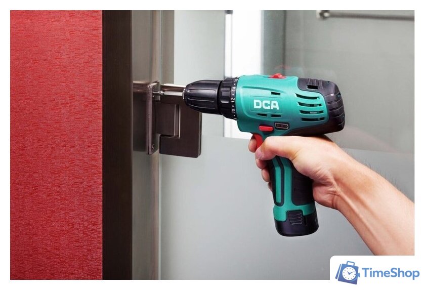 Дрель-шуруповерт DCA ADJZ10-10 (с 2-мя АКБ, кейс) - Изображение №7 — Интернет-магазин Time-Shop