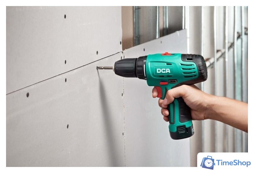 Дрель-шуруповерт DCA ADJZ10-10 (с 2-мя АКБ, кейс) - Изображение №8 — Интернет-магазин Time-Shop