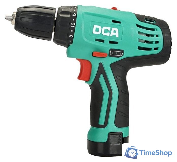 Дрель-шуруповерт DCA ADJZ10-10 (с 2-мя АКБ, кейс) - Изображение №2 — Интернет-магазин Time-Shop