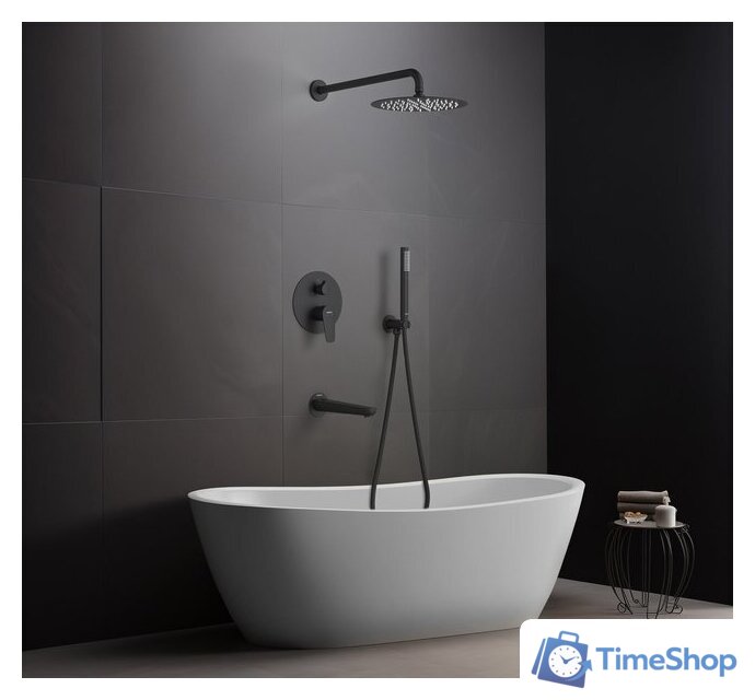 Душевая система  Aquatek Бетта AQ1173MB (черный матовый) - Изображение №7 — Интернет-магазин Time-Shop