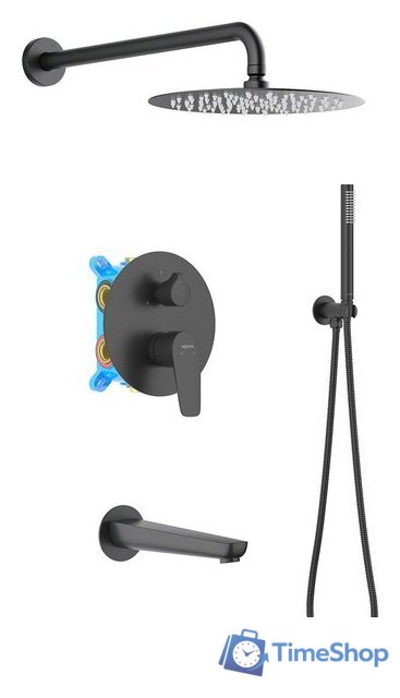 Душевая система  Aquatek Бетта AQ1173MB (черный матовый) - Изображение №1 — Интернет-магазин Time-Shop