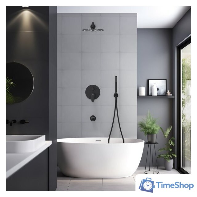 Душевая система  Aquatek Бетта AQ1173MB (черный матовый) - Изображение №6 — Интернет-магазин Time-Shop