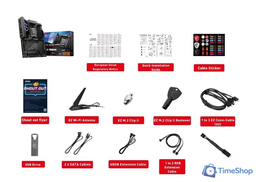 Материнская плата MSI MPG X870E Carbon WiFi - Изображение №2 — Интернет-магазин Time-Shop