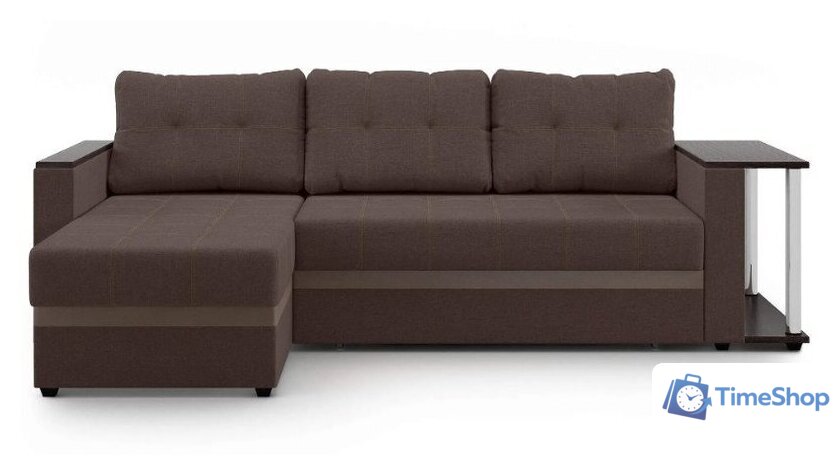 Диван Mio Tesoro Атланта 110 (Savana Chocolate/Ecostile Chocolate) - Изображение №2 — Интернет-магазин Time-Shop