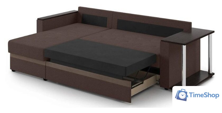 Диван Mio Tesoro Атланта 110 (Savana Chocolate/Ecostile Chocolate) - Изображение №5 — Интернет-магазин Time-Shop