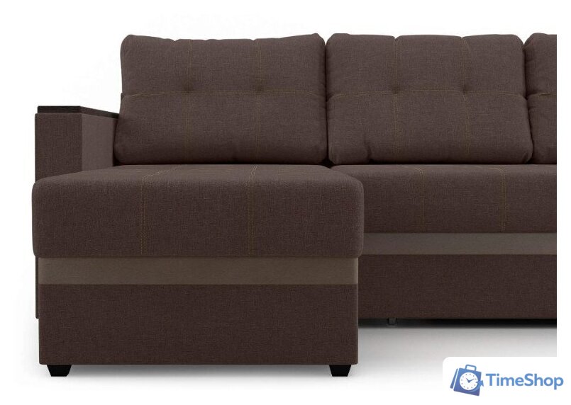 Диван Mio Tesoro Атланта 110 (Savana Chocolate/Ecostile Chocolate) - Изображение №7 — Интернет-магазин Time-Shop