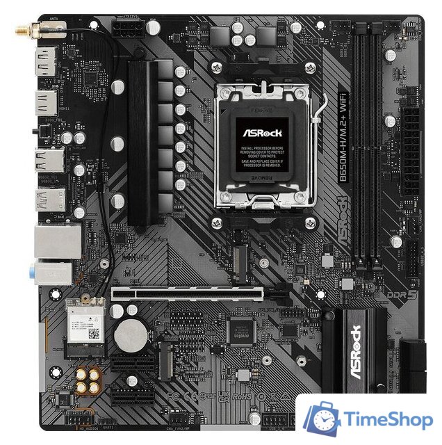 Материнская плата ASRock B650M-H/M.2+ WiFi - Изображение №2 — Интернет-магазин Time-Shop