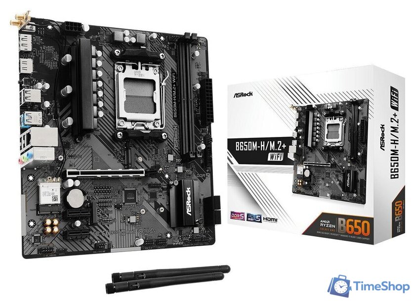 Материнская плата ASRock B650M-H/M.2+ WiFi - Изображение №5 — Интернет-магазин Time-Shop