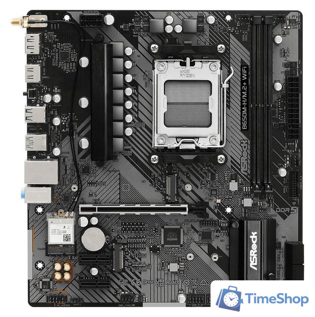 Материнская плата ASRock B650M-H/M.2+ WiFi - Изображение №1 — Интернет-магазин Time-Shop