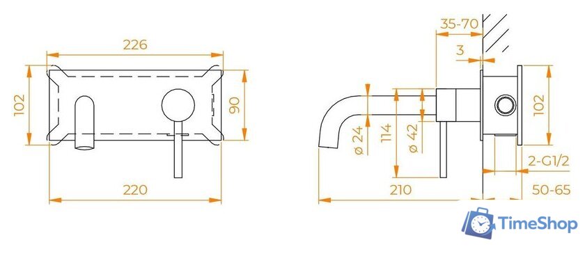 Смеситель RGW SP-45-11B 51140545-04 - Изображение №3 — Интернет-магазин Time-Shop