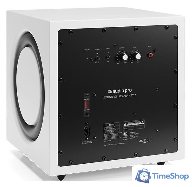 Проводной сабвуфер Audio Pro SW-10 (белый) - Изображение №4 — Интернет-магазин Time-Shop
