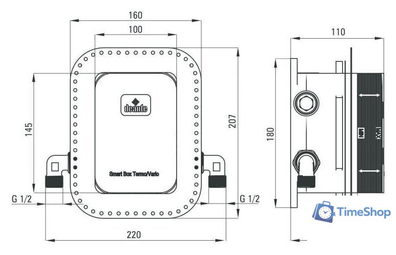 Душевая система  Deante BXYSX44T-3 - Изображение №6 — Интернет-магазин Time-Shop