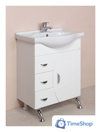  Onika Тумба под умывальник Луна 60.106 (белый) [106005] - Изображение №2 — Интернет-магазин Time-Shop