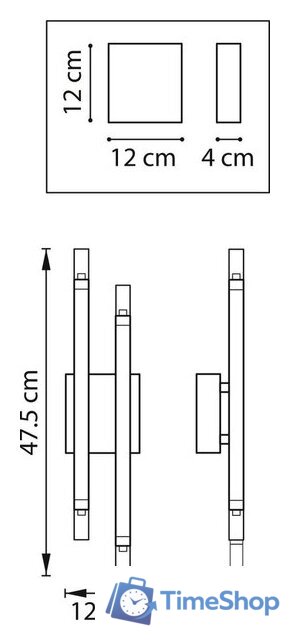 Припотолочная люстра Lightstar Iris 734647 - Изображение №5 — Интернет-магазин Time-Shop