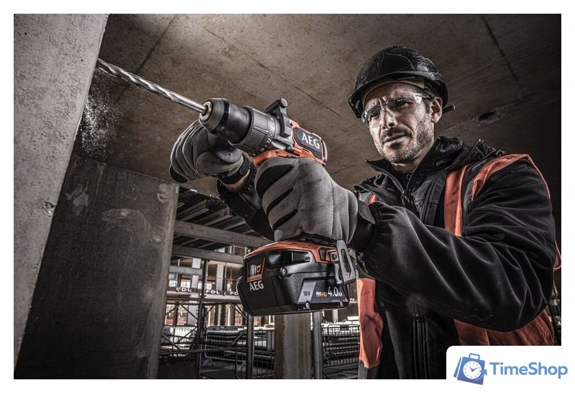 Ударная дрель-шуруповерт AEG Powertools BSB 18C3BL-402C 4935478938 (с 2-мя АКБ 4 Ач, кейс) - Изображение №6 — Интернет-магазин Time-Shop