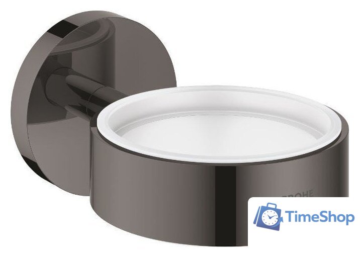 Держатель для мыльницы и стакана Grohe Essentials 40369A01 (темный графит) - Изображение №1 — Интернет-магазин Time-Shop