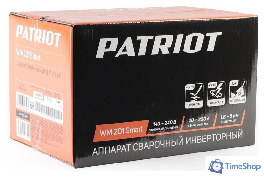 Сварочный инвертор Patriot WM 201 Smart - Изображение №14 — Интернет-магазин Time-Shop
