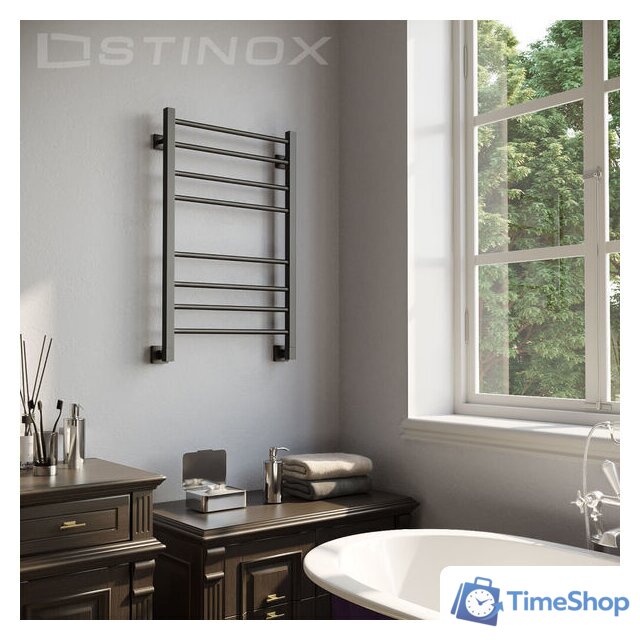 Полотенцесушитель Stinox Classic 50x80 cl80 Ral 9005 - Изображение №1 — Интернет-магазин Time-Shop