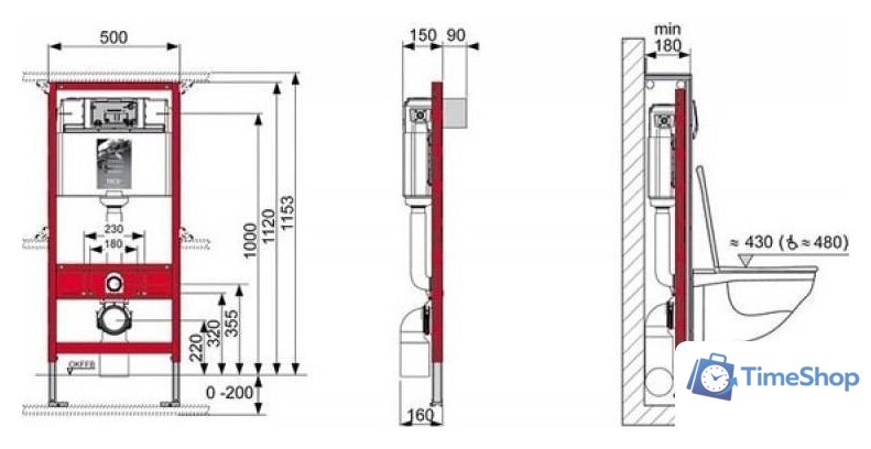 Унитаз подвесной AM.PM Sunny Flashclean C85C1701SC + TECE Profil 9300302 - Изображение №15 — Интернет-магазин Time-Shop