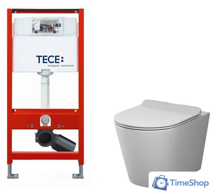 Унитаз подвесной AM.PM Sunny Flashclean C85C1701SC + TECE Profil 9300302 - Изображение №1 — Интернет-магазин Time-Shop