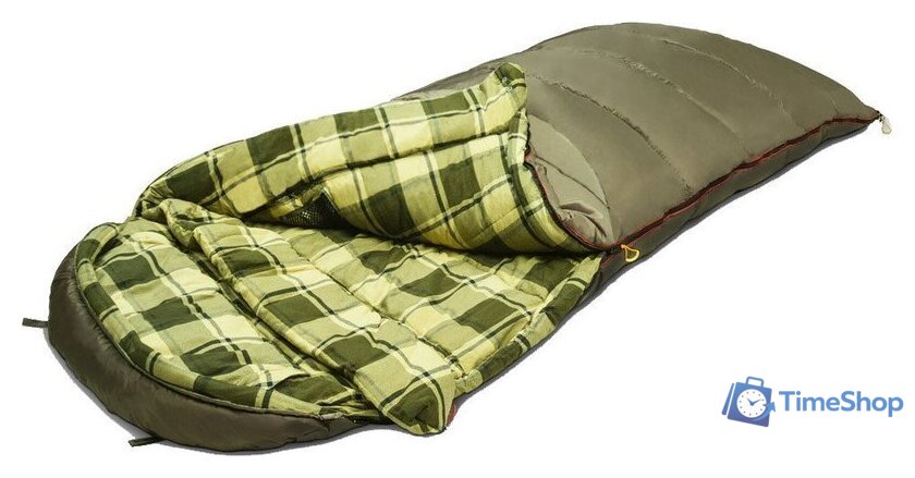 Спальный мешок AlexikA Tundra Plus L (левая молния, оливковый) - Изображение №1 — Интернет-магазин Time-Shop