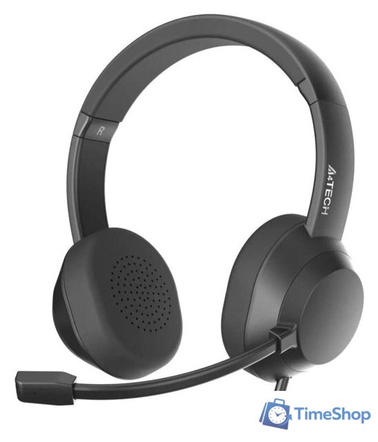 Офисная гарнитура A4Tech Fstyler FH150U (черный) - Изображение №1 — Интернет-магазин Time-Shop